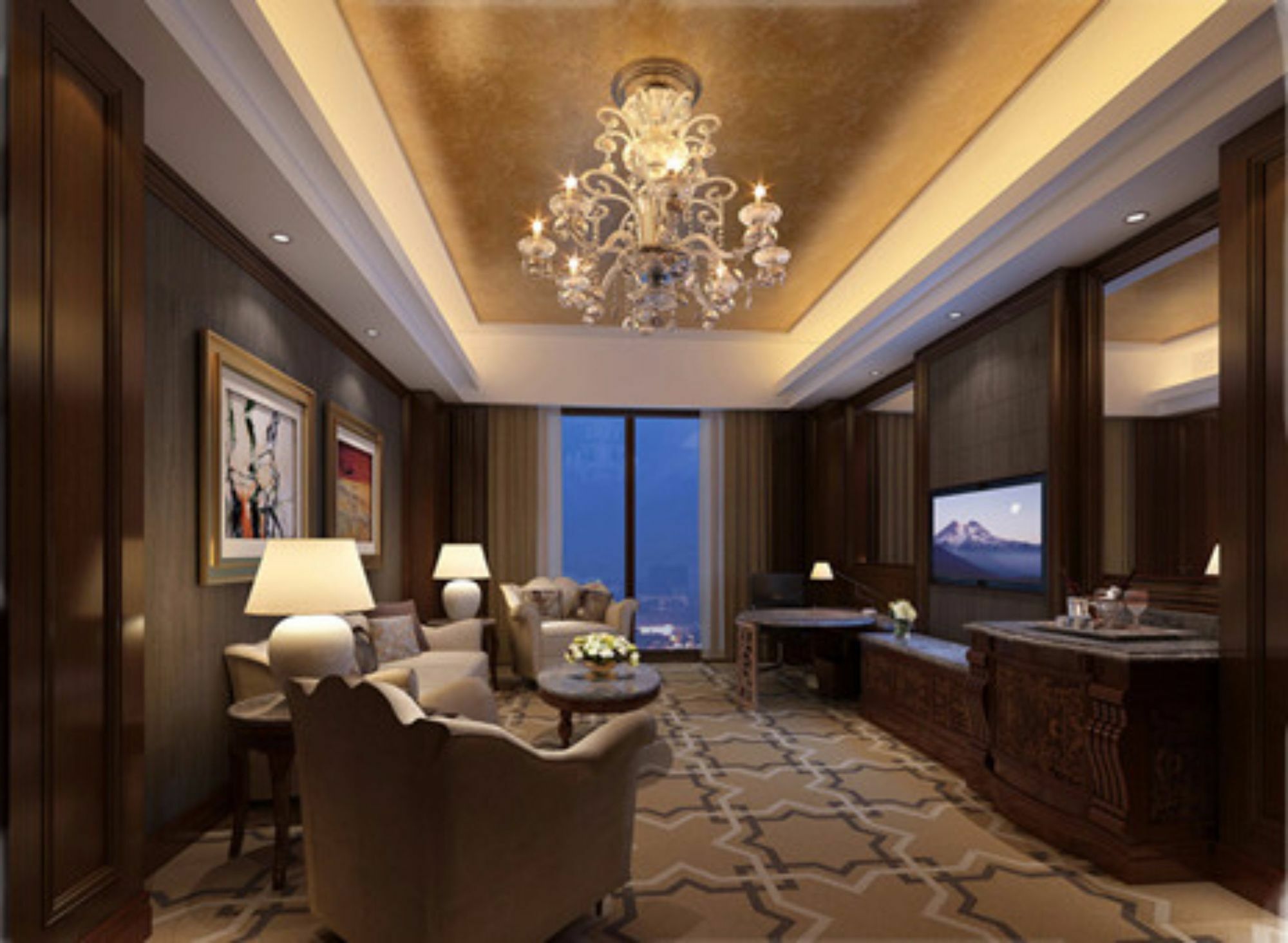 Jinan Luxury Blue Horizon Hotel Exterior photo
