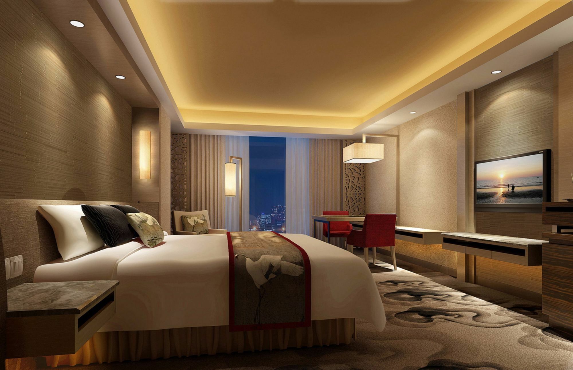 Jinan Luxury Blue Horizon Hotel Exterior photo