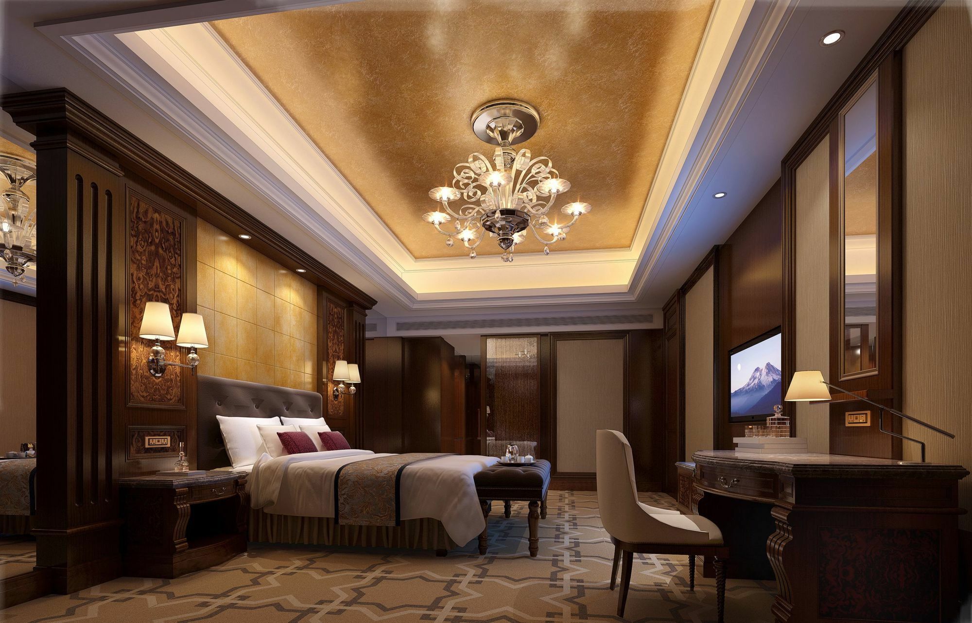 Jinan Luxury Blue Horizon Hotel Exterior photo